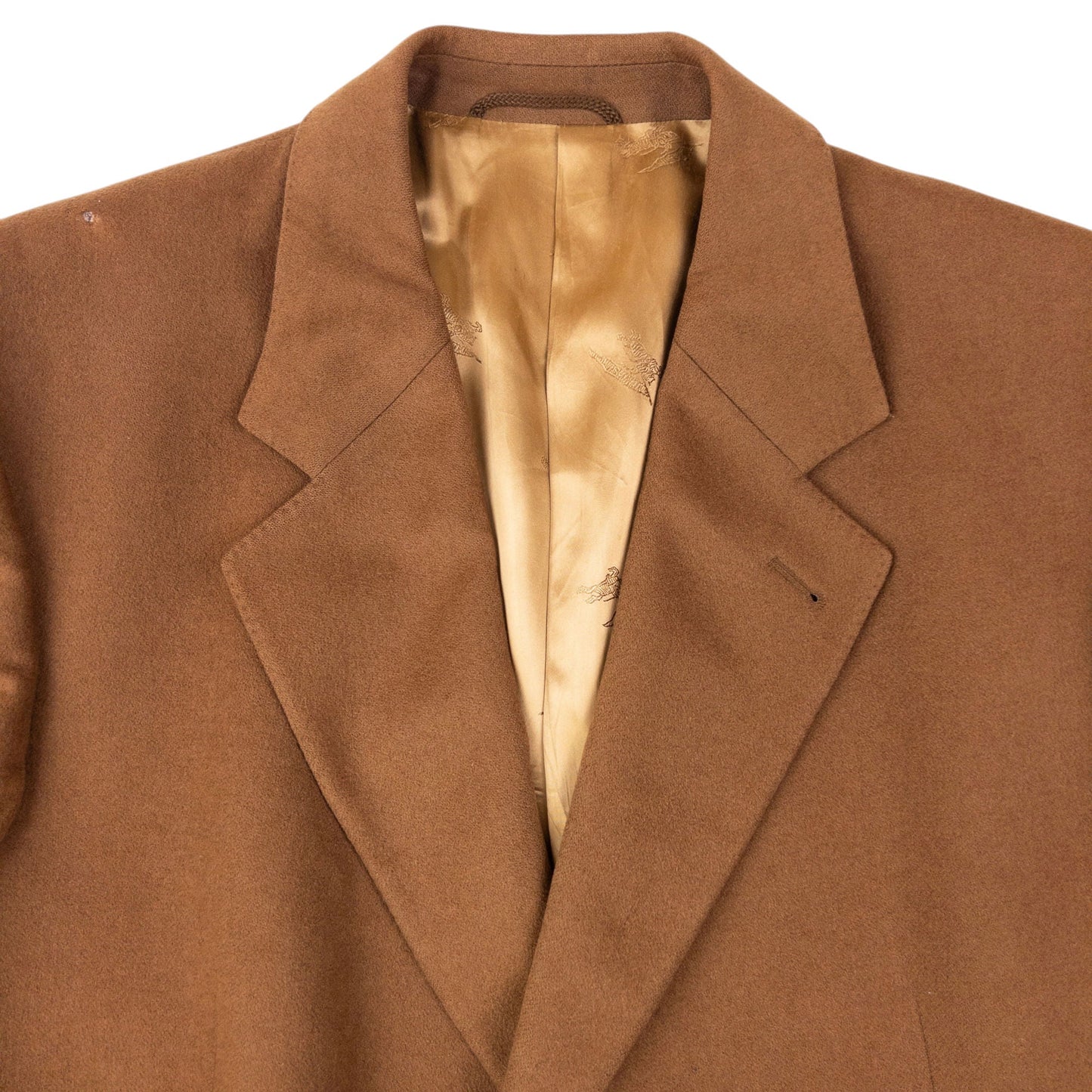 Vintage 90s Burberry Cashmere Longline Jacket Size XL | XL, Brown