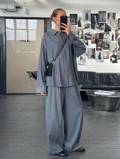 Yves Saint Laurent Pour Homme 1990s Cotton Logo Shirt - XL