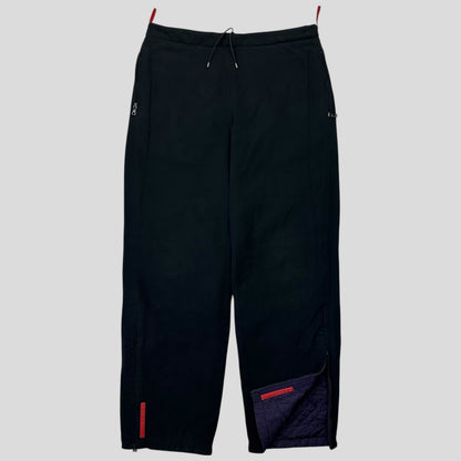 Prada Sport AW00 Reversible Nylon Quilted + Fleece Trousers - IT46 | W31, Purple