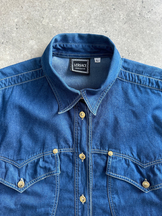 Versace Jeans Couture Sun God Denim Shirt - L