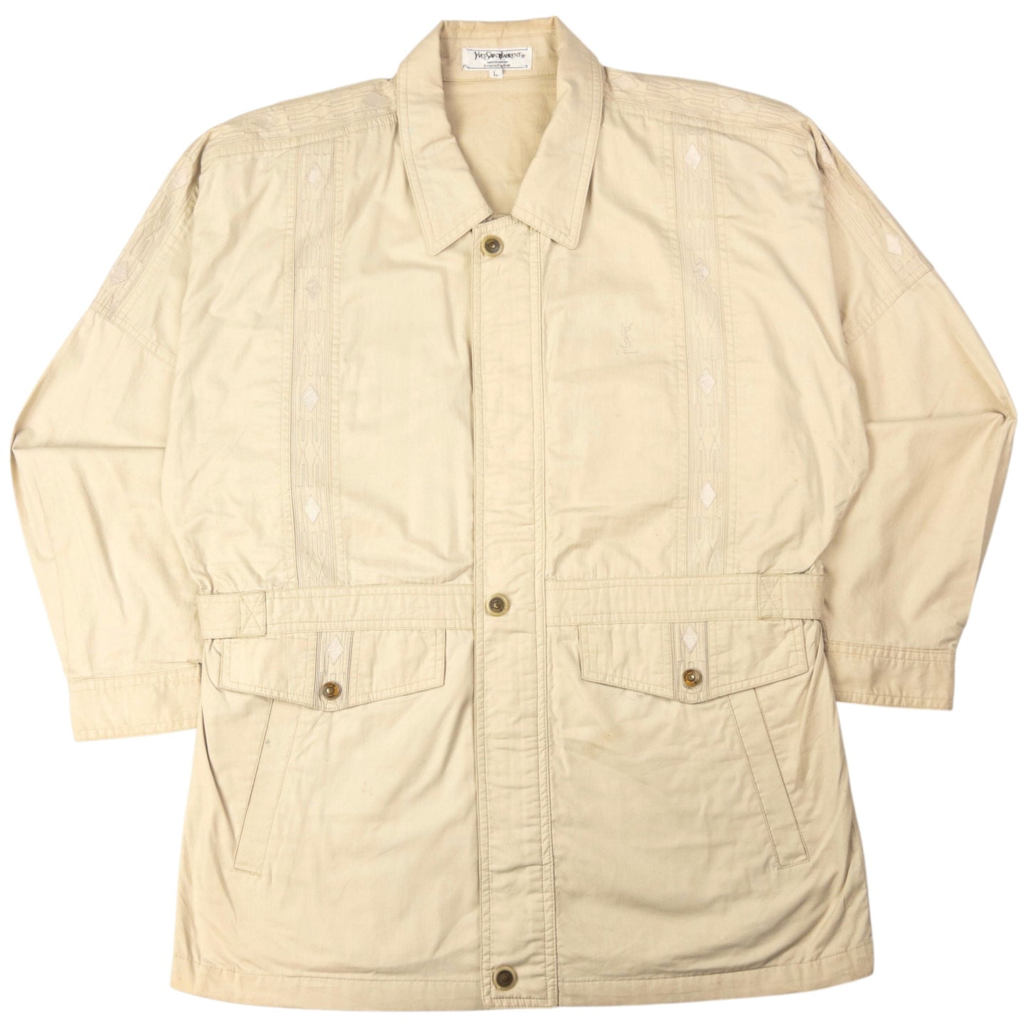 Vintage YSL Yves Saint Laurent Zip Up Jacket Size L