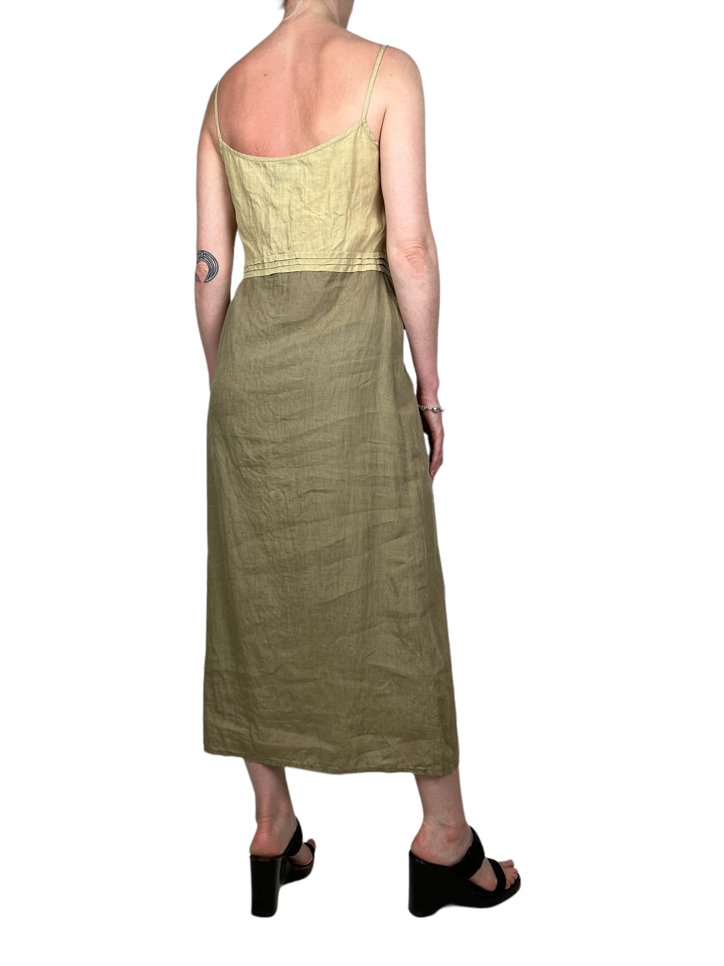 Moschino 1990s beige maxi dress