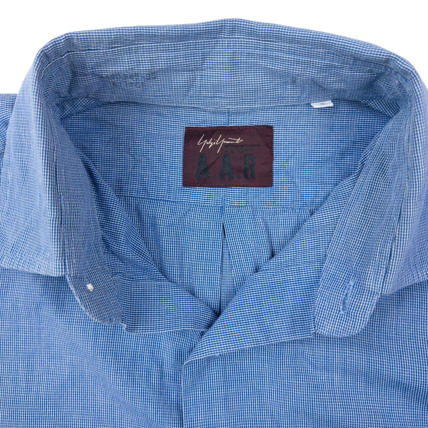 Vintage 90s Yohji Yamamoto D'Urban A.A.R Long Sleeve Button Up Shirt Size L | Large, Blue