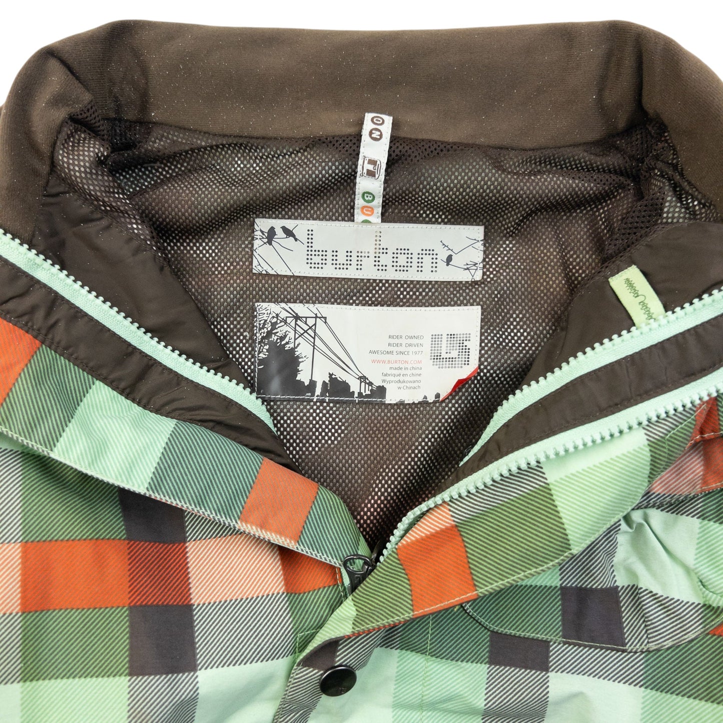 Vintage 2000s Burton City System Checkered Snowboarding Jacket Size XS | XS, Red