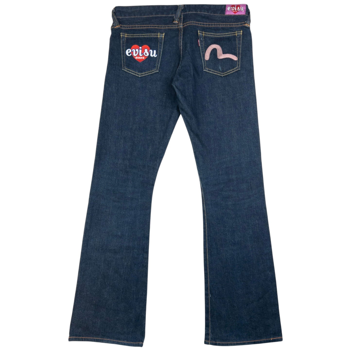 Vintage Evisu Donna Embroidered Japanese Denim Jeans Womens Size W32