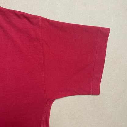 S/S 1985 Ruby Red Centre Compass Logo Smoke Stencil Graphic