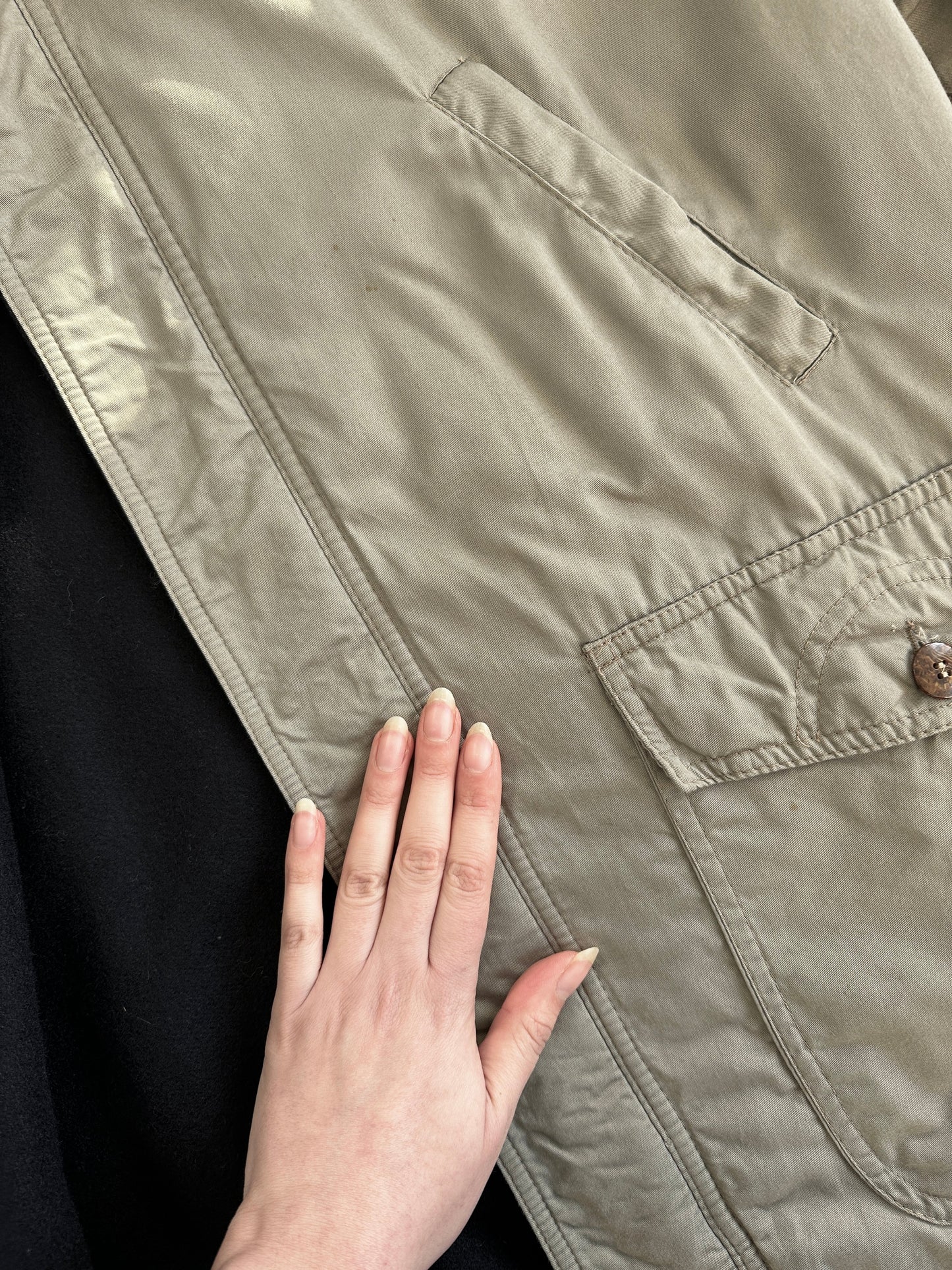 Italian Vintage Brushed Wool Reversible Jacket - XL