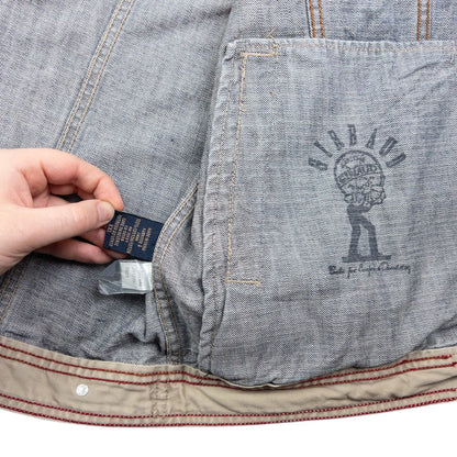 Vintage Marithe + Francois Girbaud Zip Up Denim Jacket Size XXL