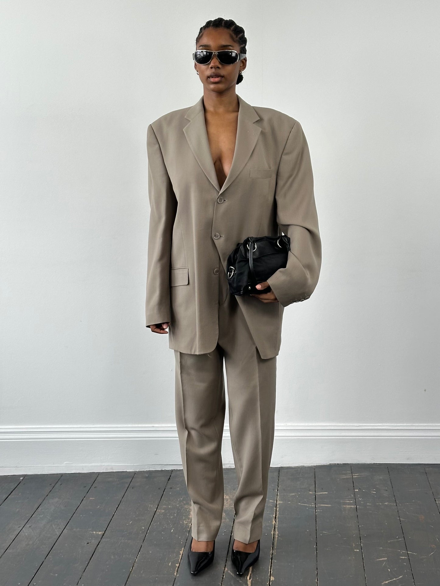 Pierre Cardin 1990s Pure Wool Single Breasted Suit - 42L/W34