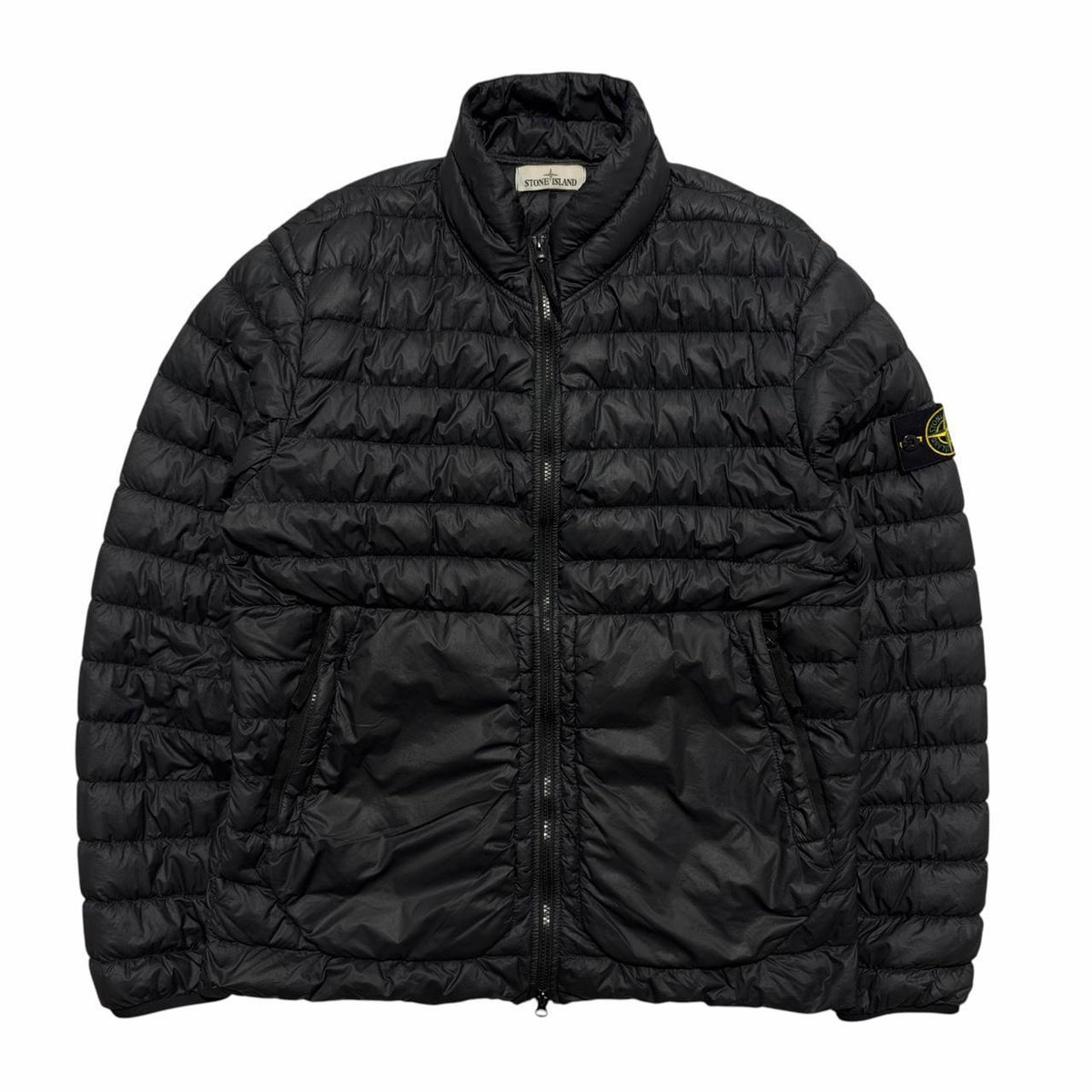 Stone Island Garment Dyed Micro Yarn Down Jacket | XL, Black