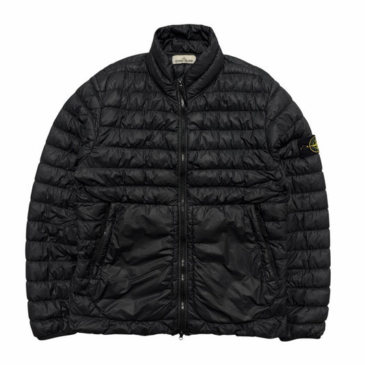 Stone Island Garment Dyed Micro Yarn Down Jacket | XL, Black