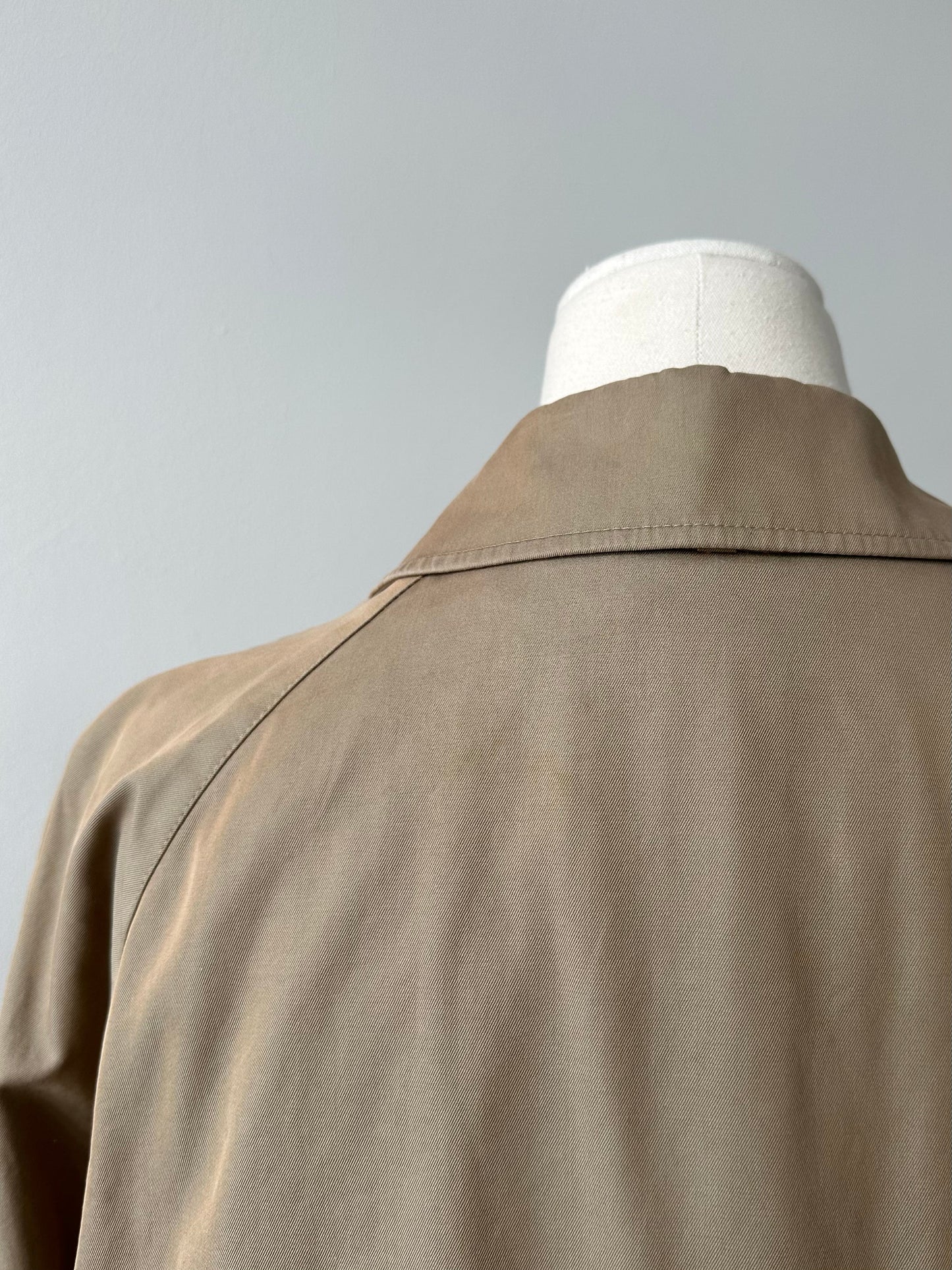 Aquascutum 1990s Pure Cotton Belted Trench Coat - S