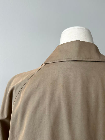 Aquascutum 1990s Pure Cotton Belted Trench Coat - S