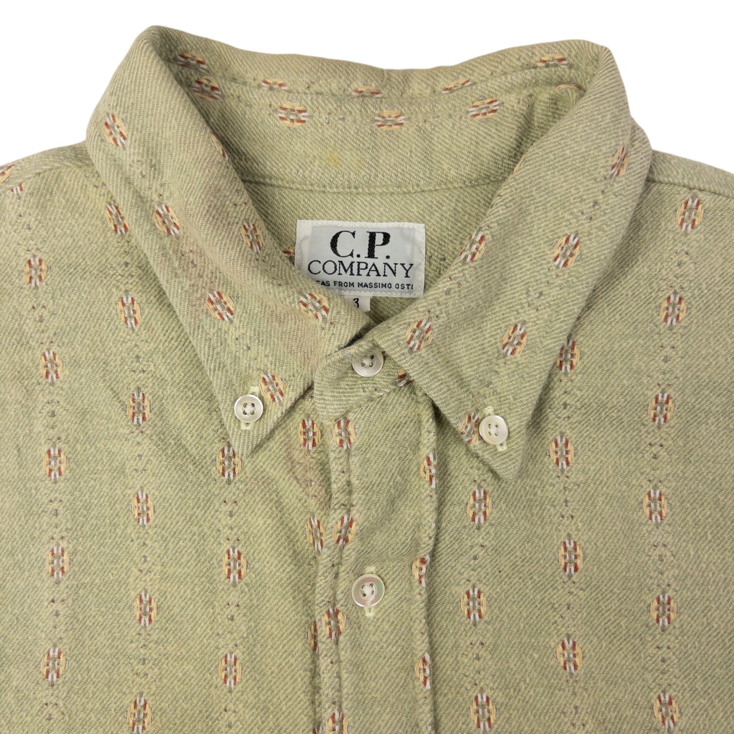 Vintage CP Company Embroidered Long Sleeve Button Up Shirt Size M