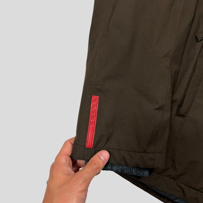 Prada Sport 00’s Khaki Chest Pocket Padded Goretex Jacket - L | Default Title, Brown
