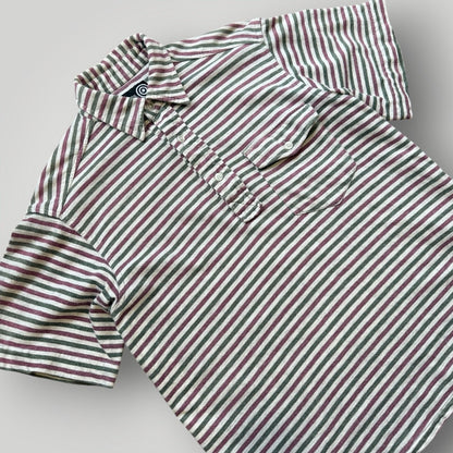 South2 West8 Striped Polo Shirt M