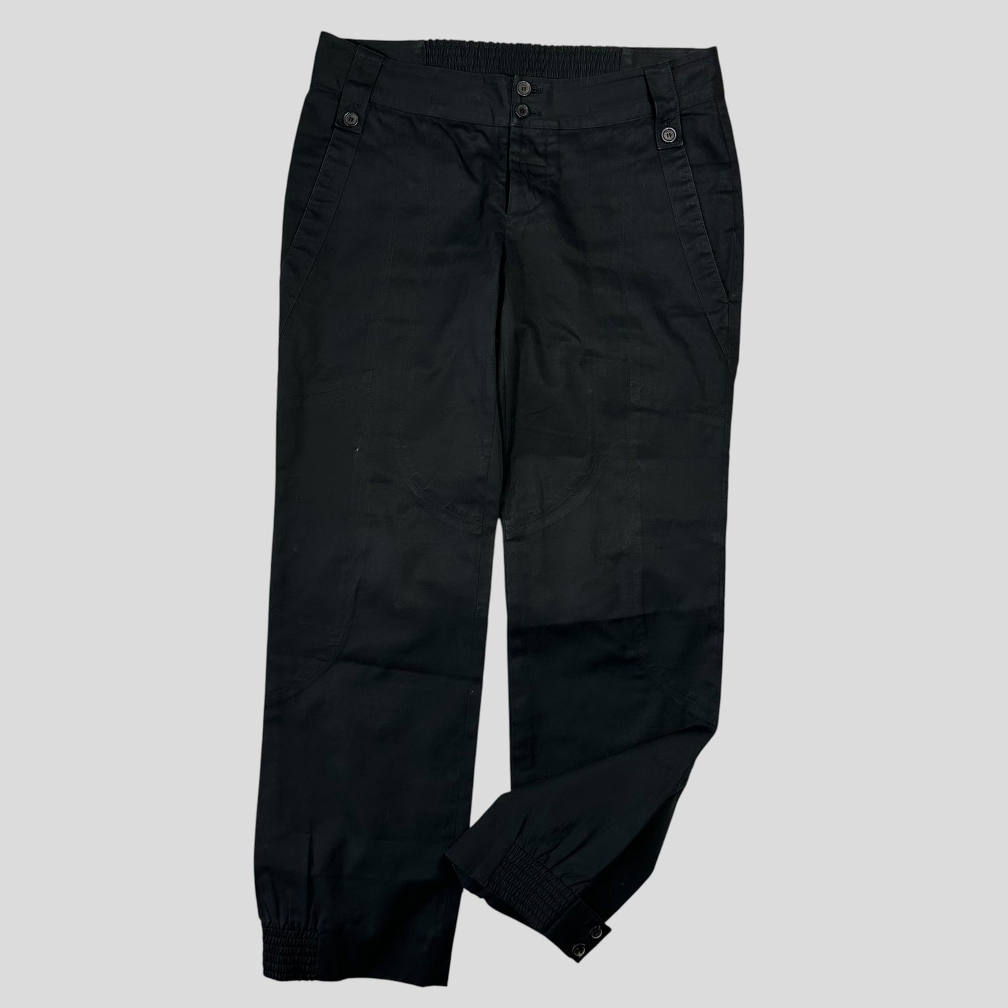 Gucci by Tom Ford 2002 Panelled Black Smart Trousers - IT40 | Default Title, Black