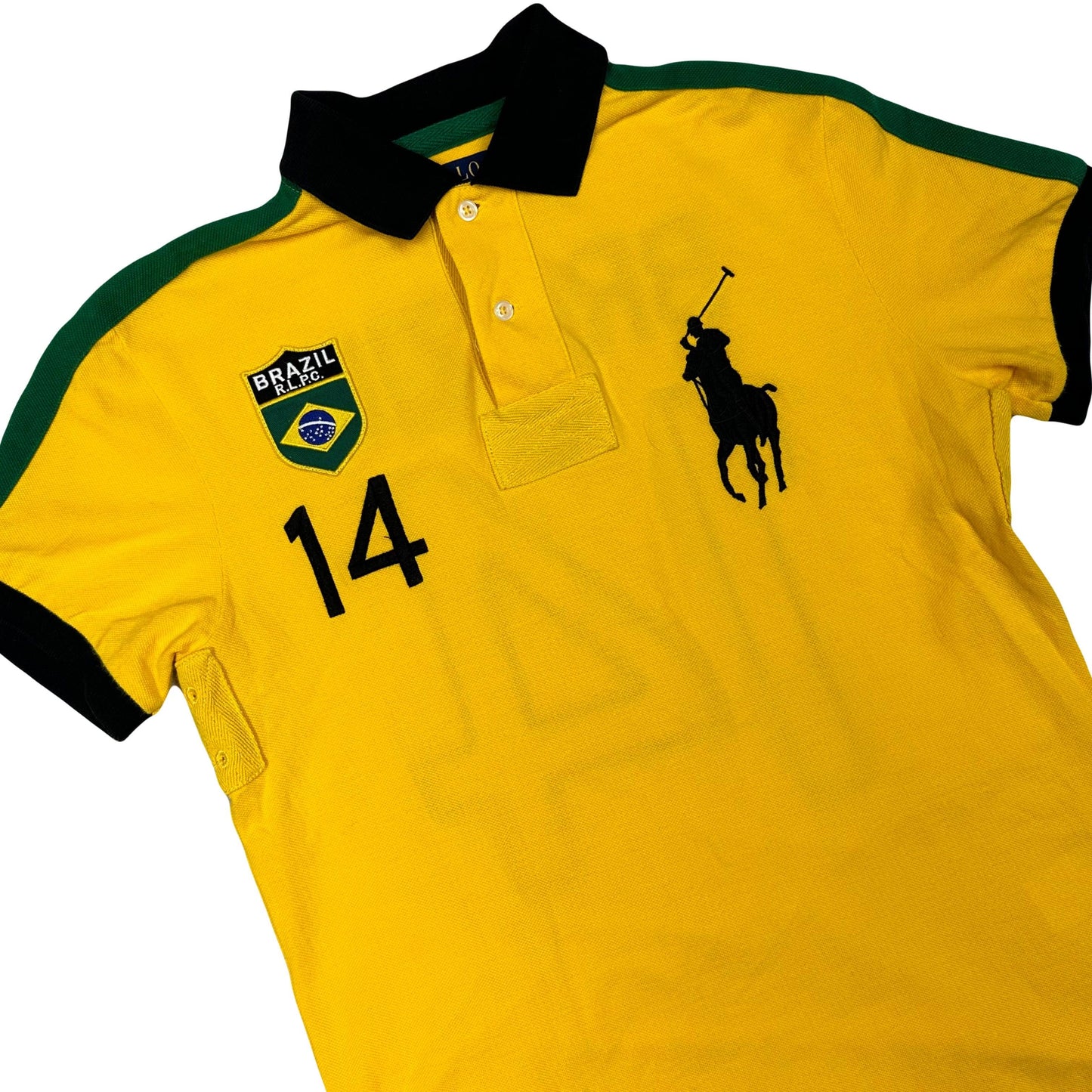 Ralph Lauren Spellout Brazil Polo In Yellow ( S ) - Known Source