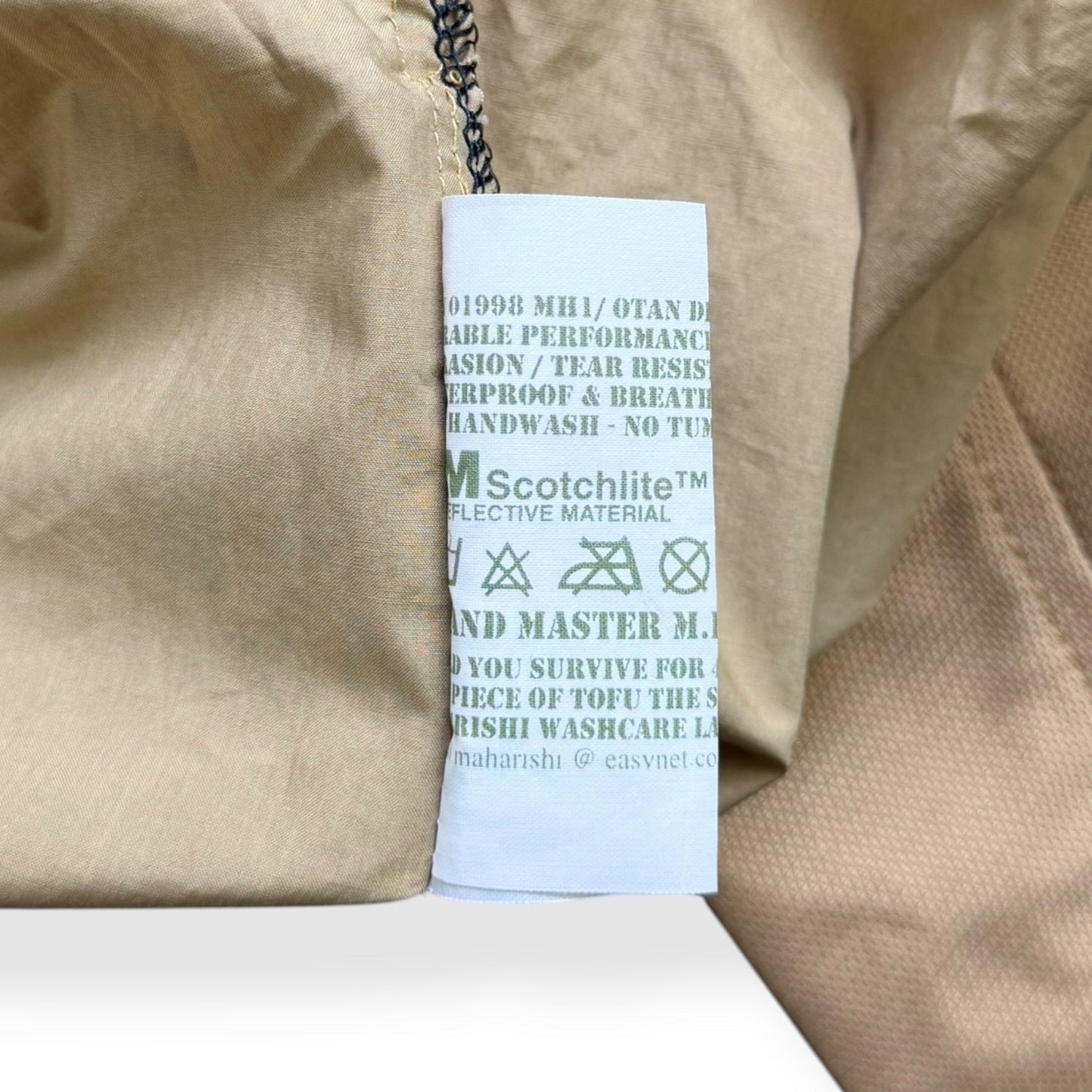 1998 Maharishi Coolmax Face Covering Pullover (L) | Large, Beige