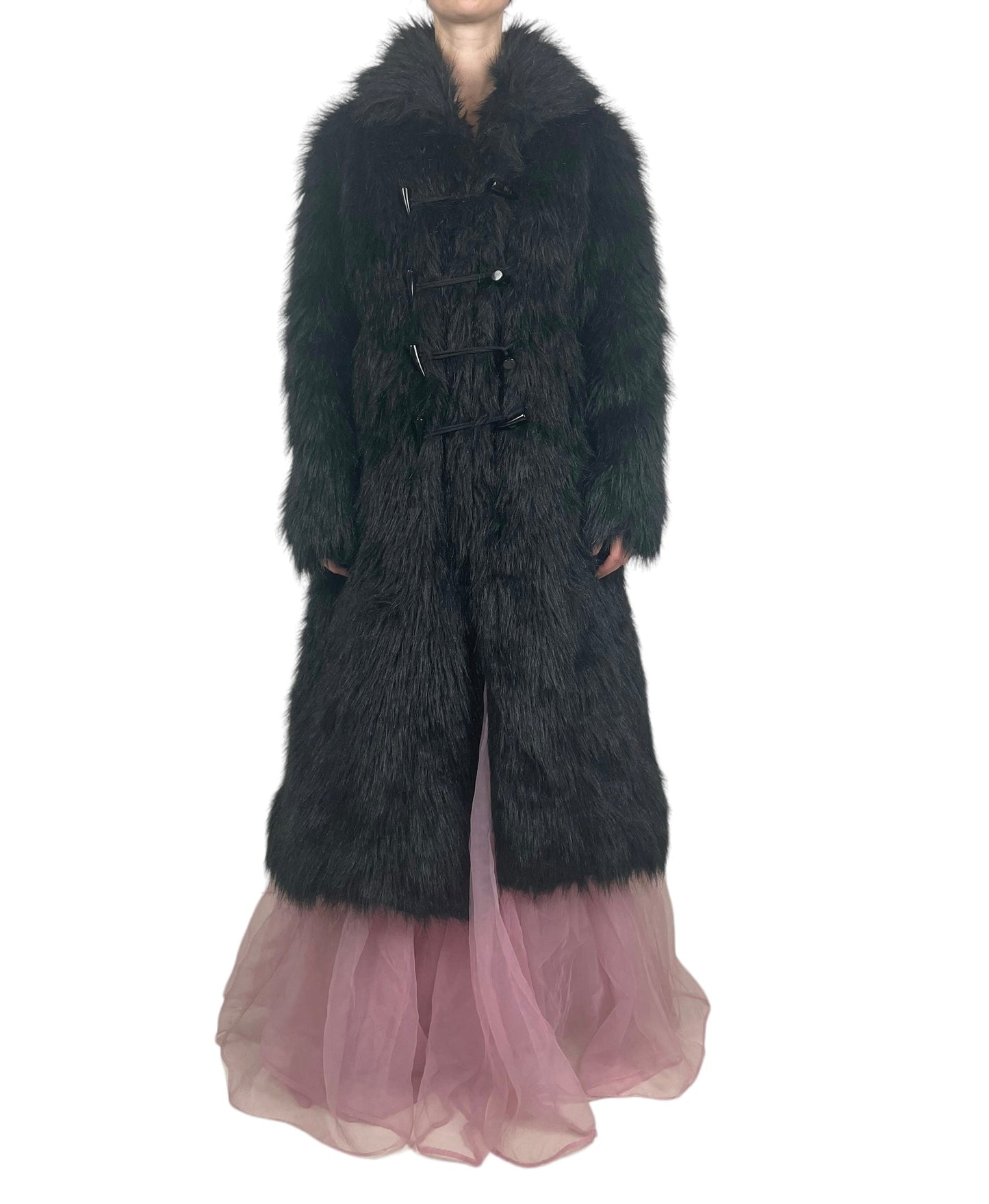 Y2K Necessary Evil faux fur coat