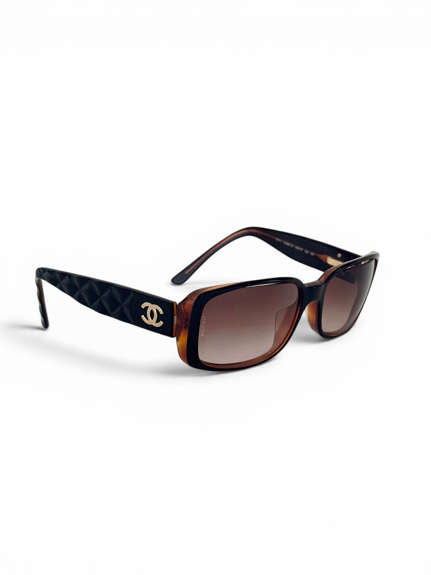 2000s Chanel Matelasse Sunglasses | O/S, Brown