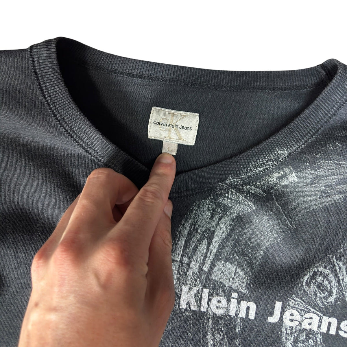 Calvin Klein Jeans 00’s Panelled Longsleeve Shirt L | Large, Black