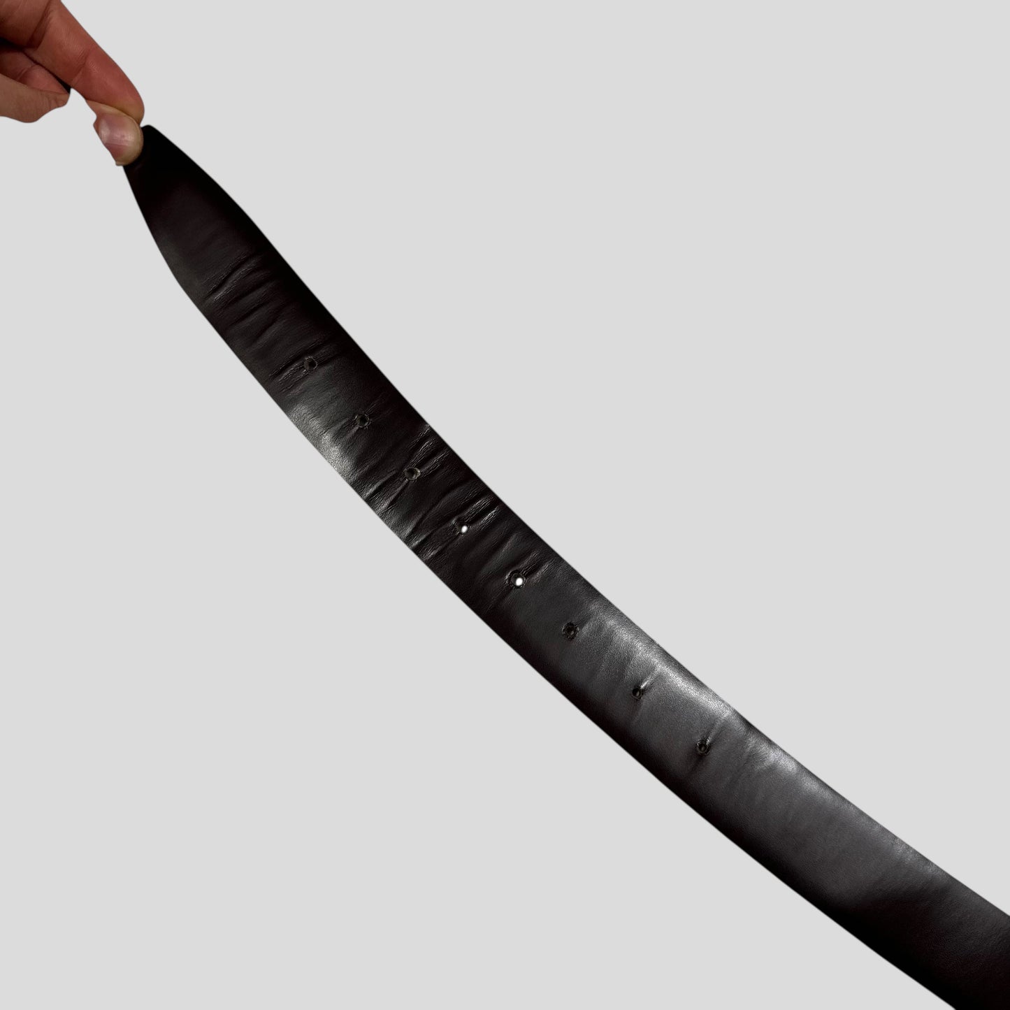 Prada 2000’s Ponyhair Fur Leather Belt