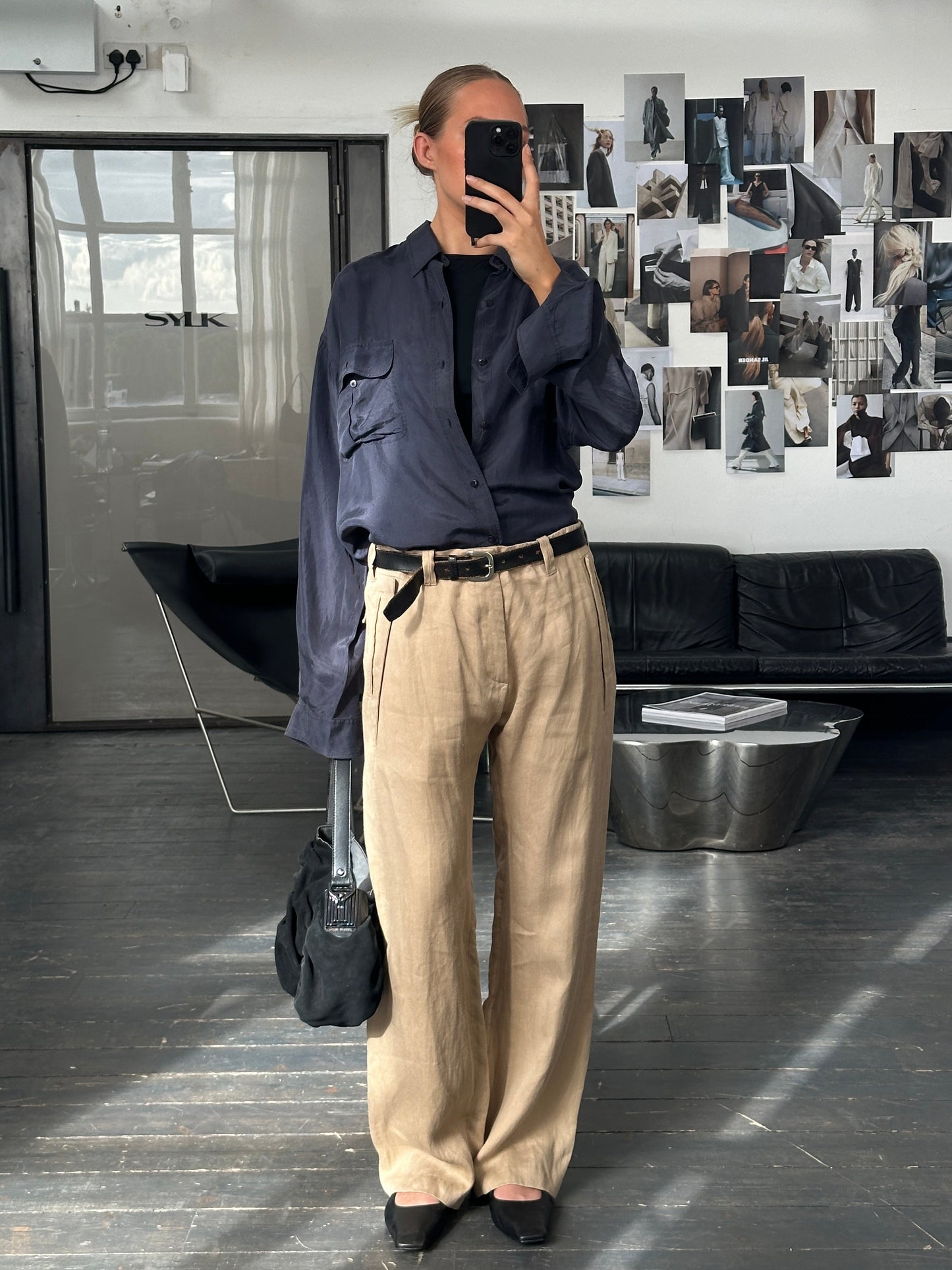 Vintage 1990s Relaxed Pure Silk Shirt - XL