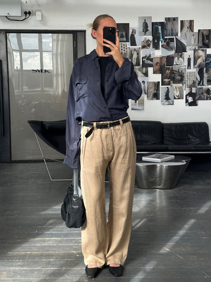 Vintage 1990s Relaxed Pure Silk Shirt - XL