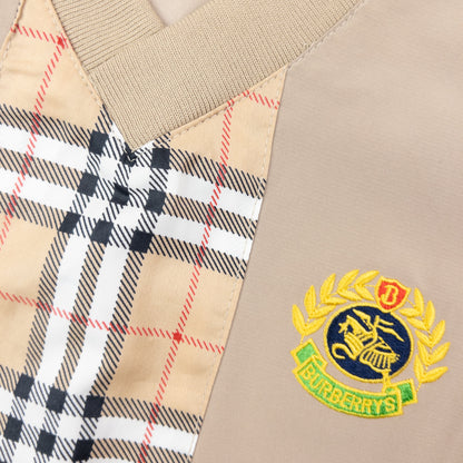 Vintage 90s Burberry Nova Check Lightweight Pullover Jacket Size S | Small, Beige