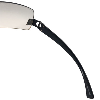 Vintage 2000s Chanel Rimless Sunglasses | O/S, Black