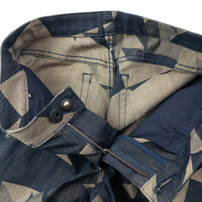 Vintage 2009 Issey Miyake Geometric Denim Jeans Size W28 | W28, Multicoloured