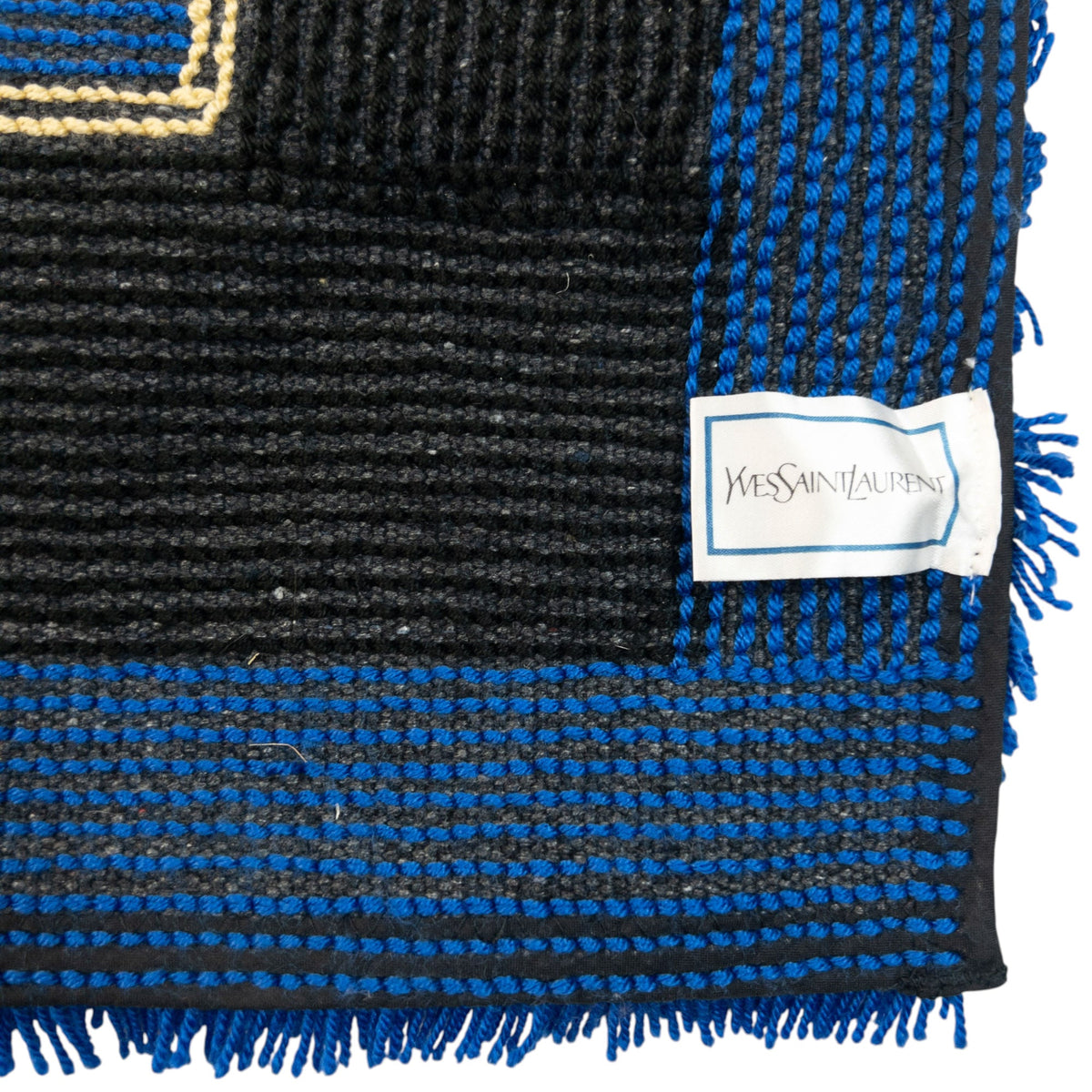 Vintage 80s YSL Yves Saint Laurent Small Rug | O/S, Multicoloured