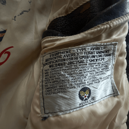 Avirex 1991 'Blue Angels' G-1 Leather Flight Jacket - S / M | S / M, Multicoloured