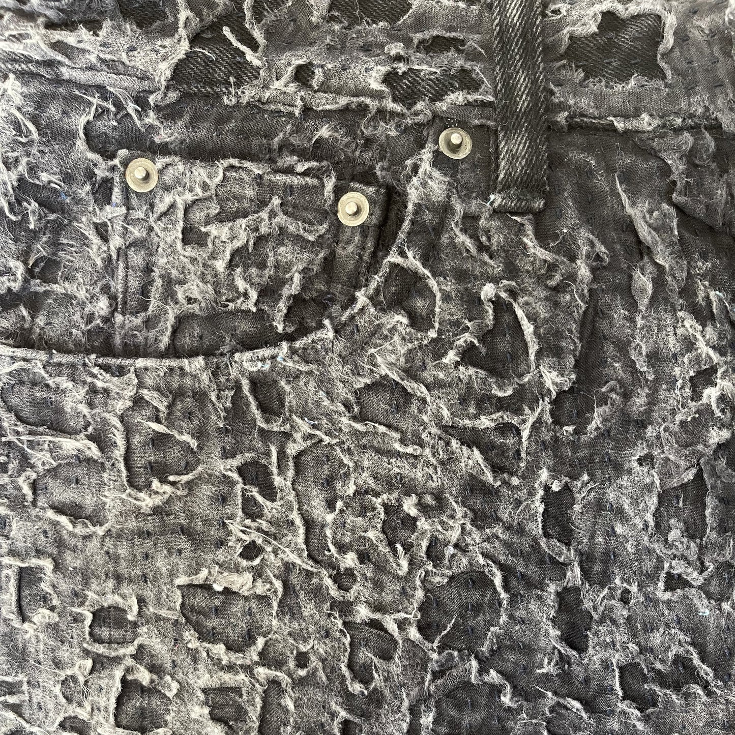 Boro Sashiko Distressed 501 Jeans - W34"