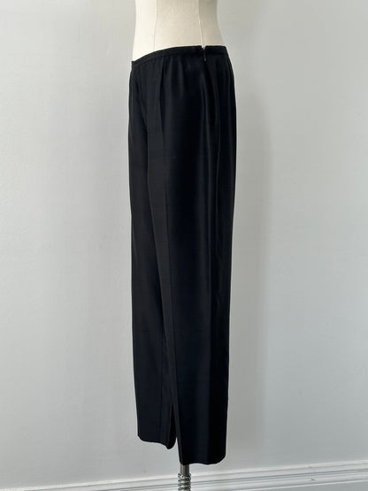 Max Mara 1990s Silk Straight Leg Trousers - W28