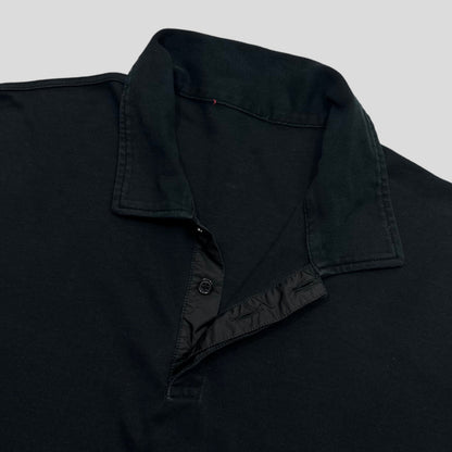 Prada Sport 2009 Nylon Collared Cotton Shirt - L | XL, Black