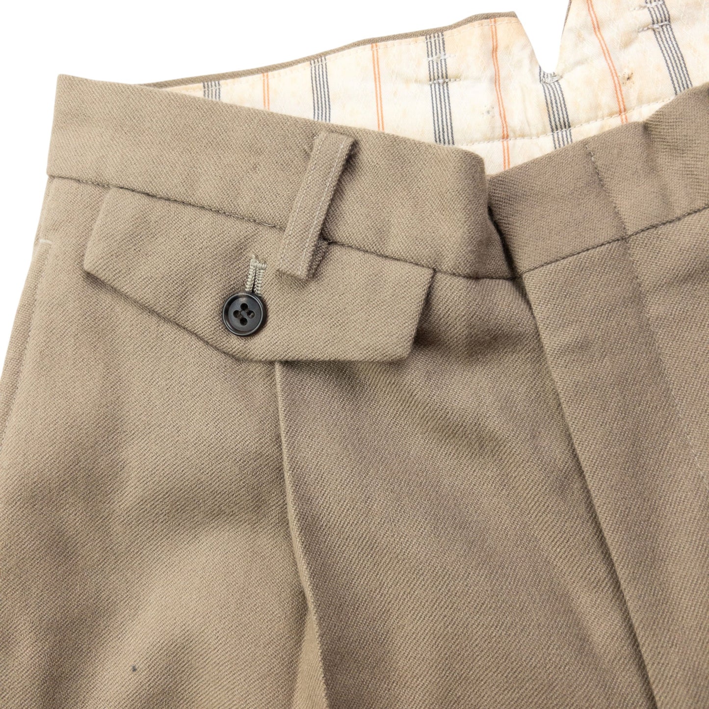 Vintage 90s Yohji Yamamoto D'Urban A.A.R Pleated Trousers Size W26 | W26, Beige