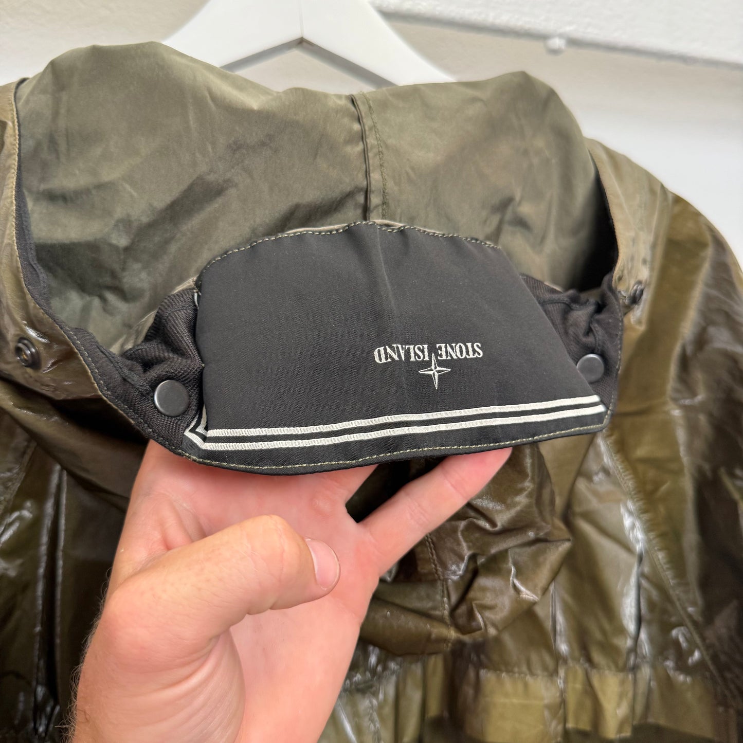 Stone Island SS2007 Prismatic Silk Jacket (XXL) | XXL, Olive