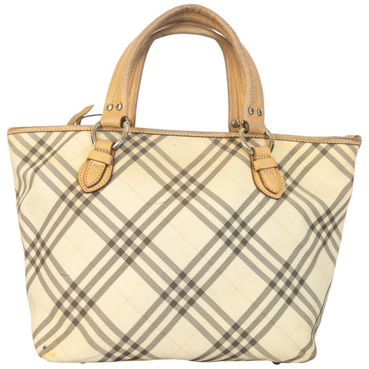 Vintage 2000s Burberry Blue Label Nova Check Handbag | O/S, Blue
