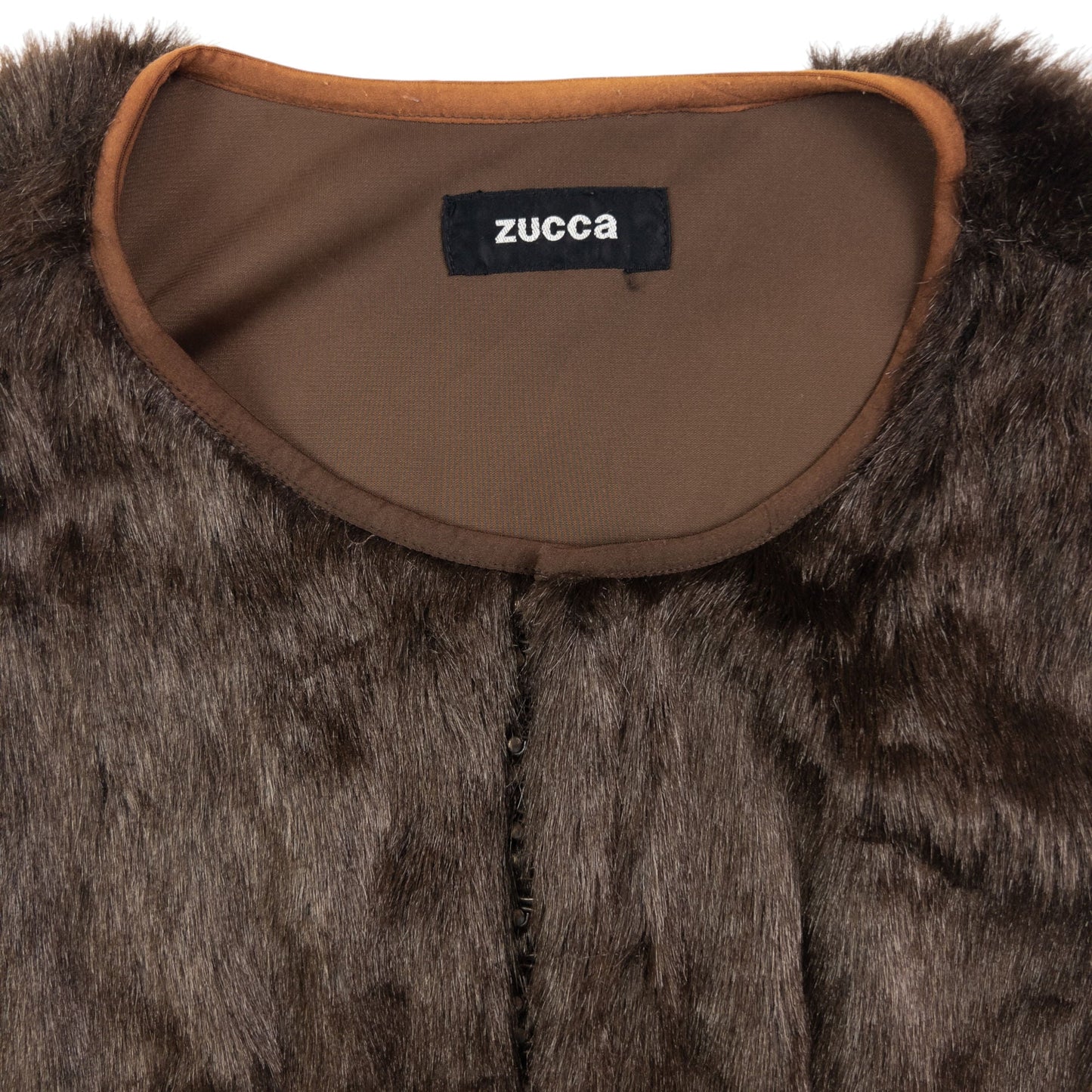 Vintage Cabane De Zucca By Issey Miyake Fur Gilet Womens Size M