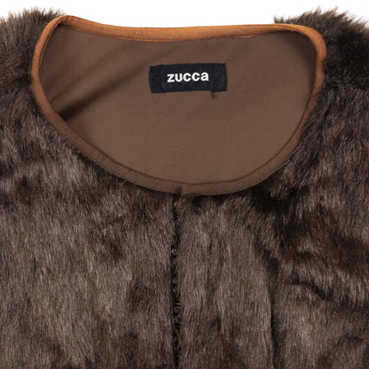 Vintage Cabane De Zucca By Issey Miyake Fur Gilet Womens Size M