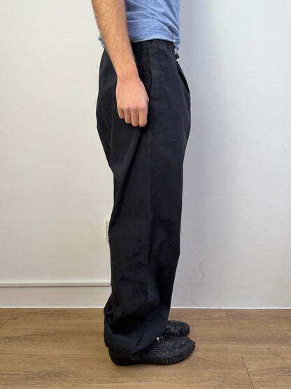 Armani Jeans 1990s Adjustable Cargo Pants | Large, Black