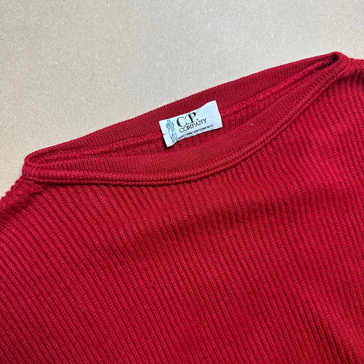 A/W 1980 C.P. COMPANY Two Tone Panelled Sweater