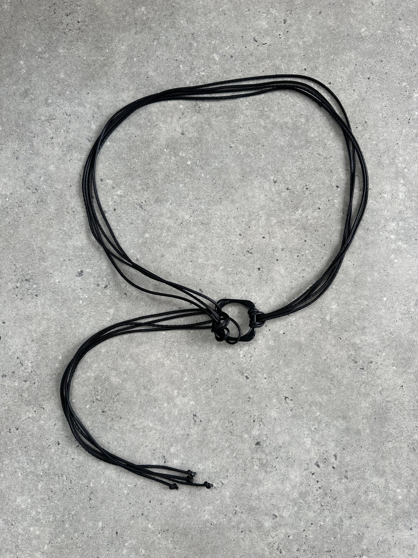 Vintage Faux Leather Rope Belt - One Size