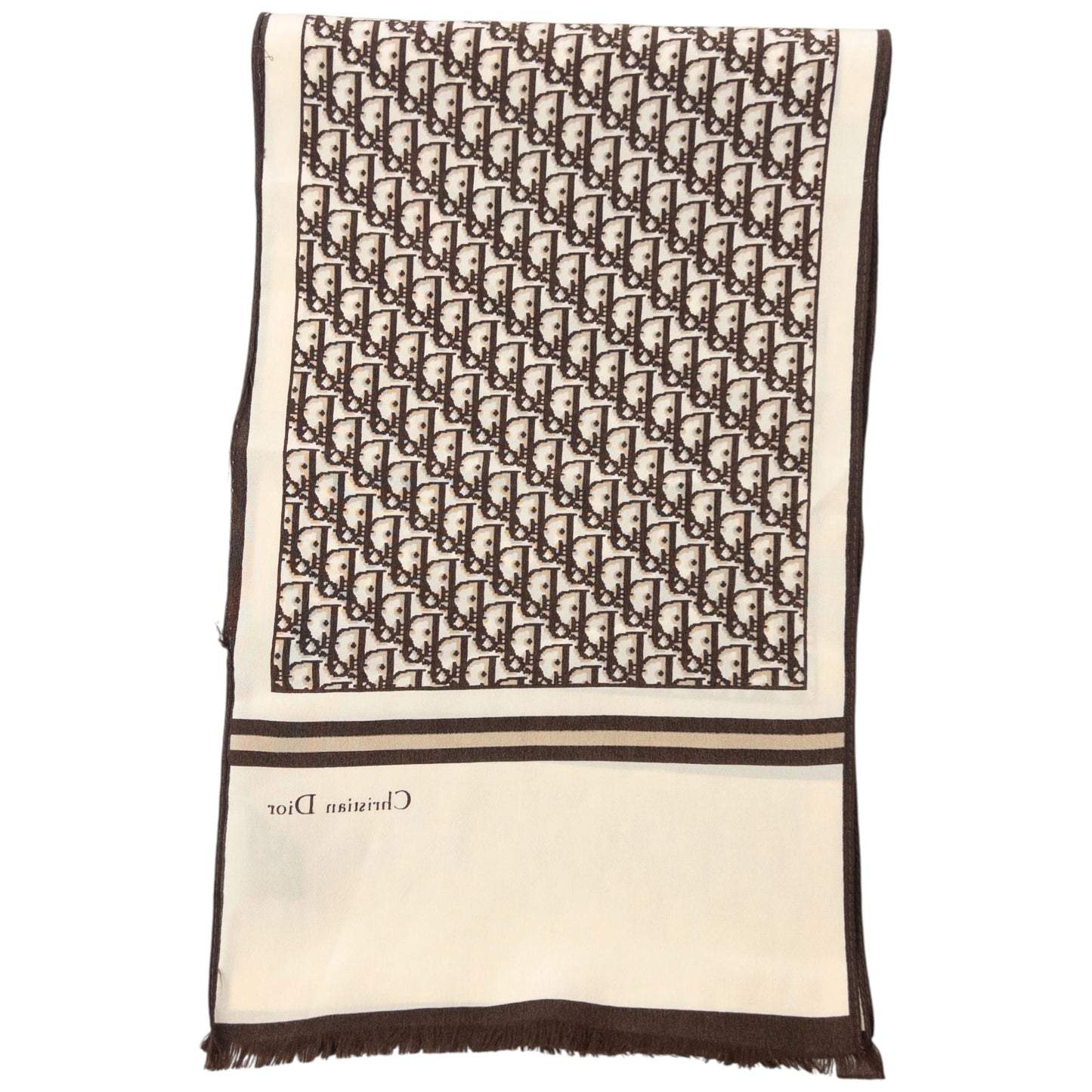 Vintage 90s Dior Monogram Silk Scarf