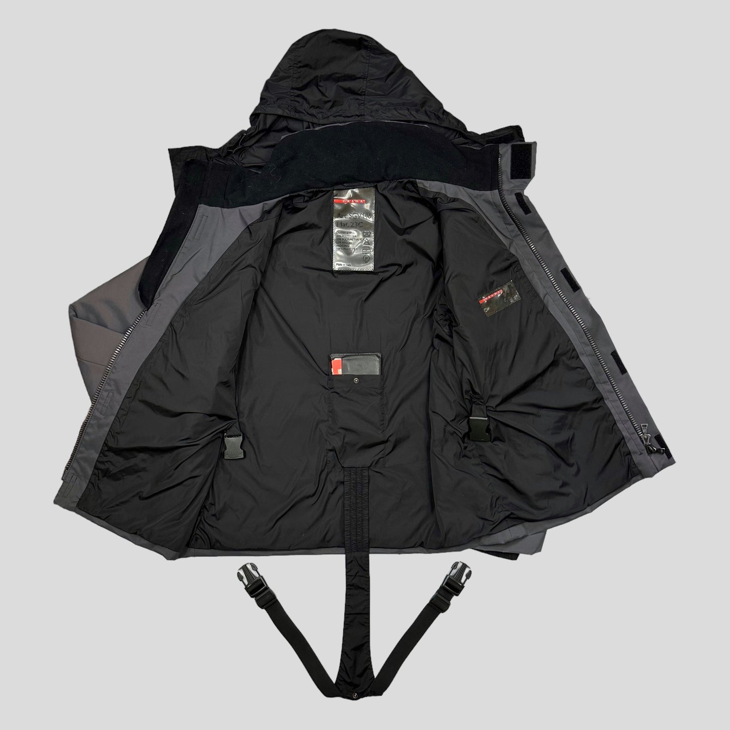 Prada Sport AW99 Crotch Strap Ski Jacket - IT52 | Default Title, Grey
