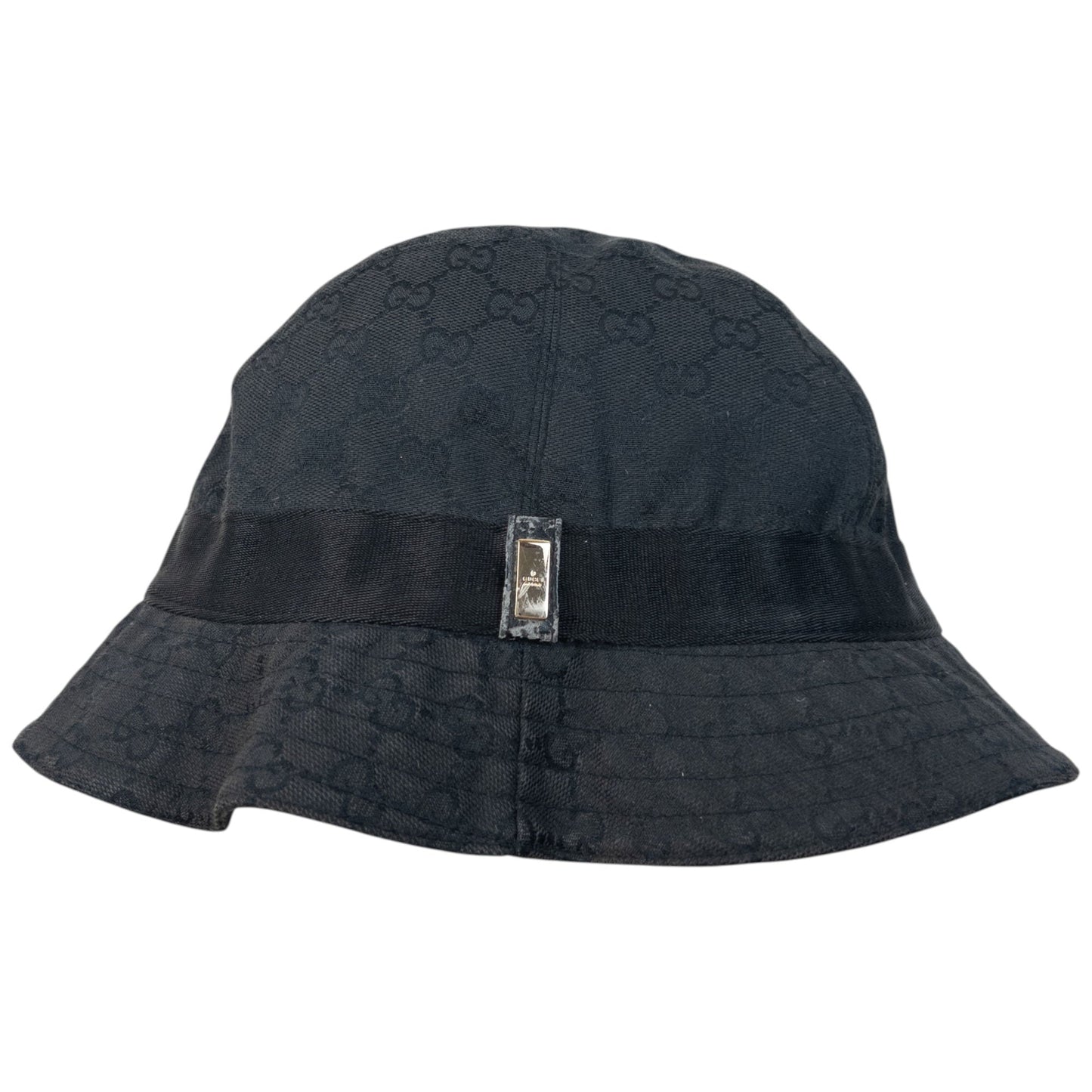 Vintage 2000s Gucci By Tom Ford Monogram Bucket Hat Size S | O/S, Black