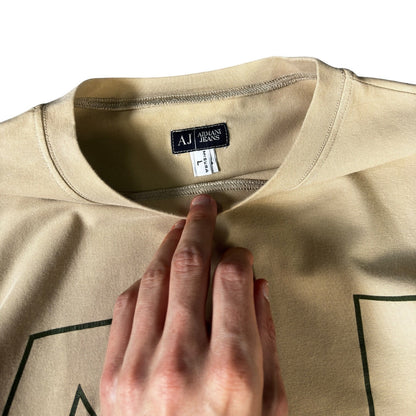 Armani Jeans 00’s Women’s Longsleeve Top Size 12/14 | 12/14, Beige