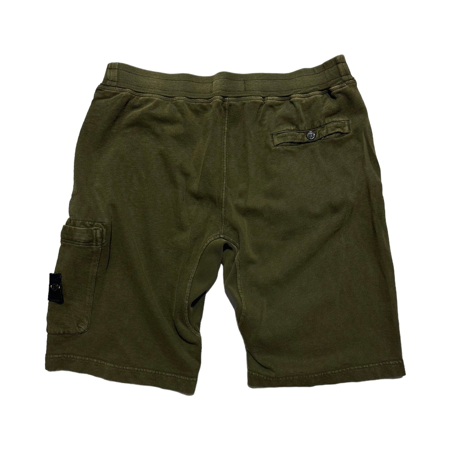 Stone Island Green Cotton Shorts